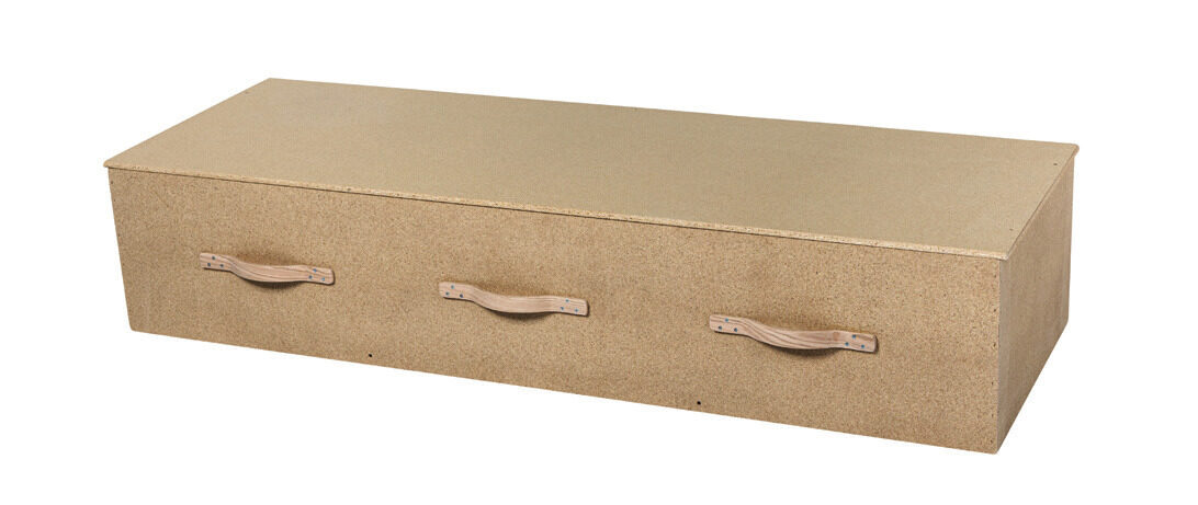 10PB - Plus-Size, cremation container in Particle Board