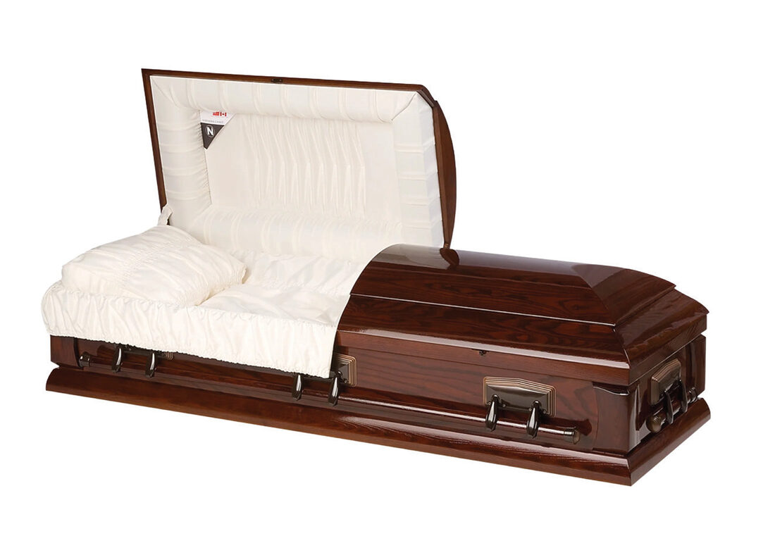 Antique, casket in Oak