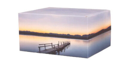Artisan Print Urn - Dockside, urn, Fibreboard