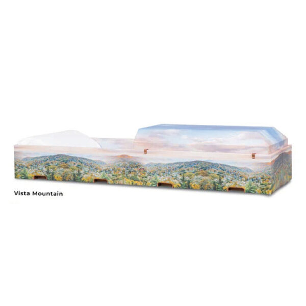 Artisan Print Urn - Mountain, urn, Fibreboard