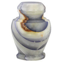 Carpel Onyx Blue Marble Urn - Keepsake, urn, Marble