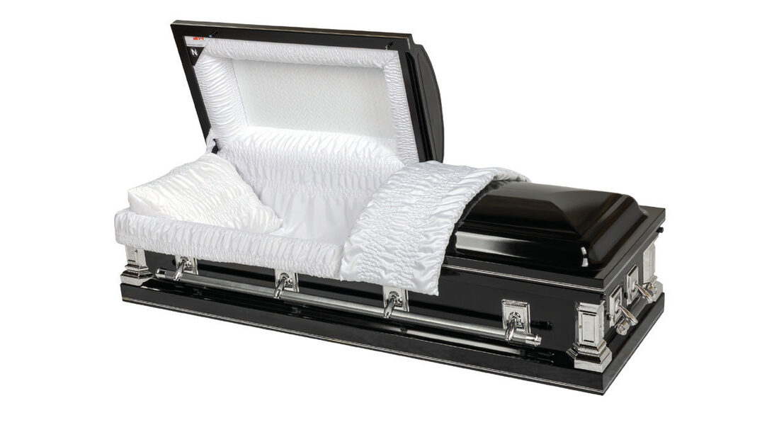 Dayton Black, casket in 18 Gauge Steel