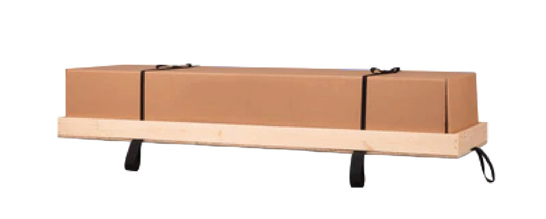 Deluxe Cremation Tray, cremation container in 