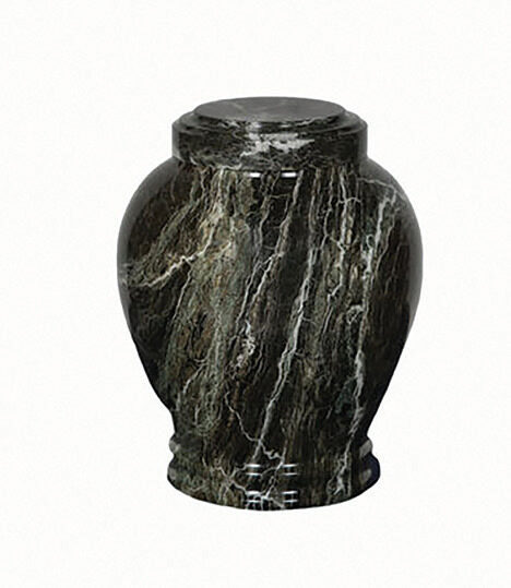 Embrace Green Zebra Marble Urn, urn, Marble