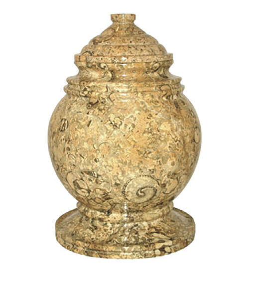 Fossil Stone Princess Marble Urn, urn in Marble