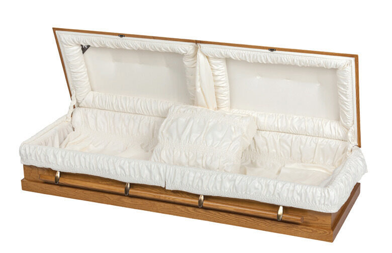 Glentay Twin Panel, casket in Oak