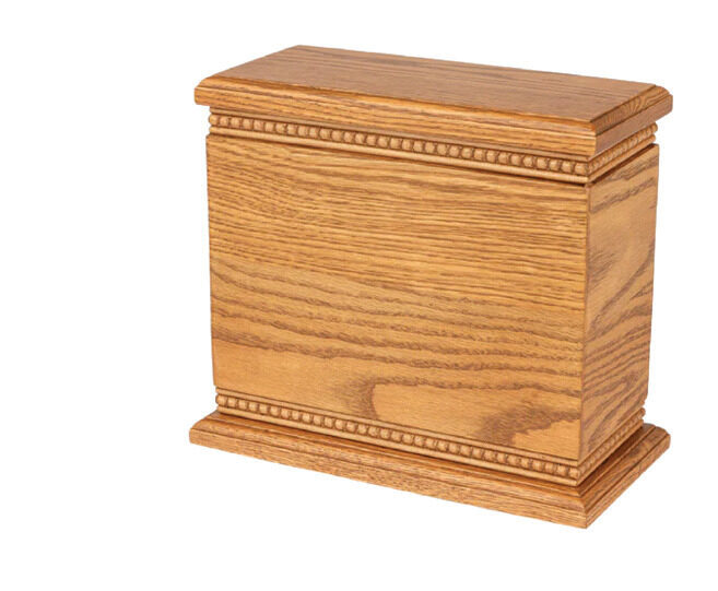 Inlaid Style, urn in Oak or Cherry