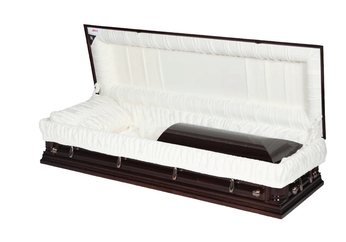 Kingsley Full Couch, casket in Poplar