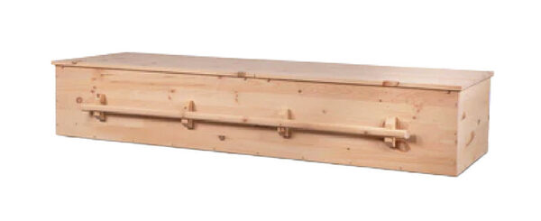 Logos Pine, cremation container, Pine
