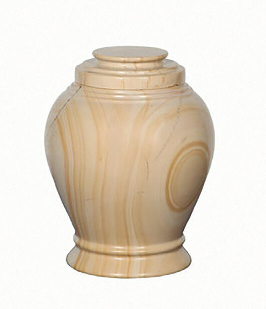 Love Teak Marble Urn, urn, Marble