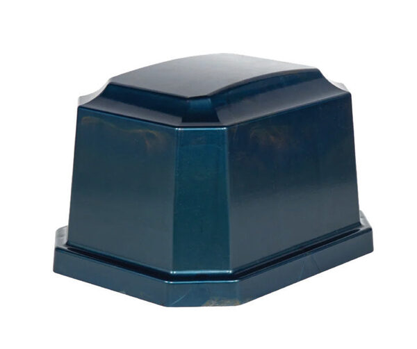 Midnight Blue, urn, Molded Plastic
