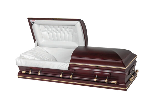 Monarch Gold, casket, Mahogany