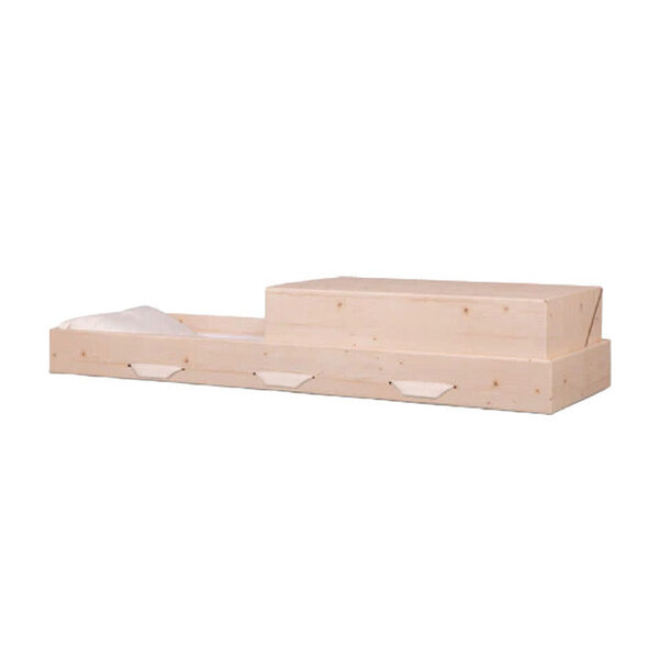 Natural Pine, cremation container, Fibreboard