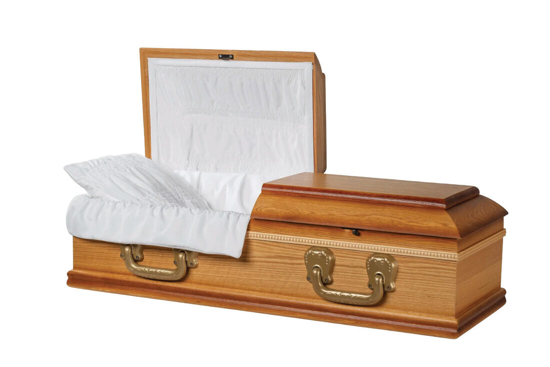 Oak - 3', casket in Oak