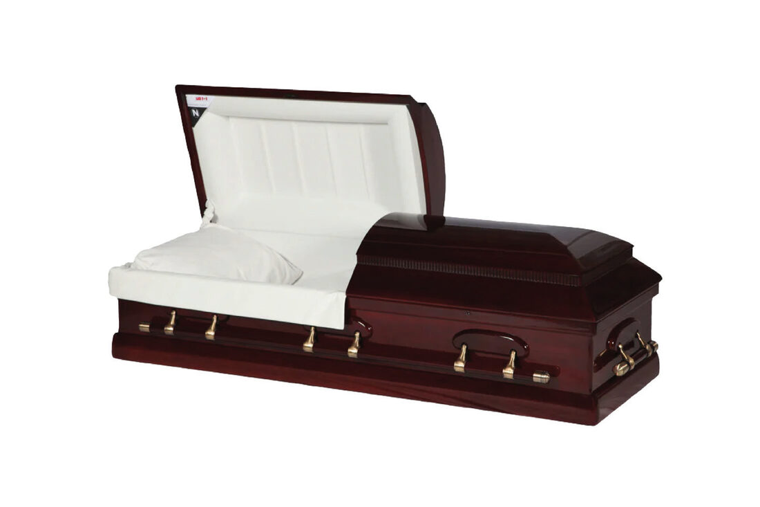 Pagoda, casket in Mahogany