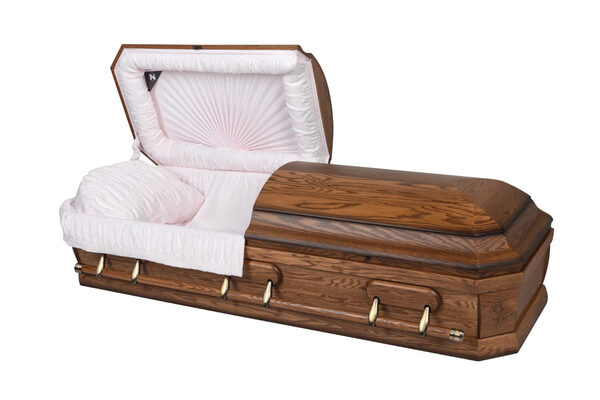 Rose Ashton, casket, Oak