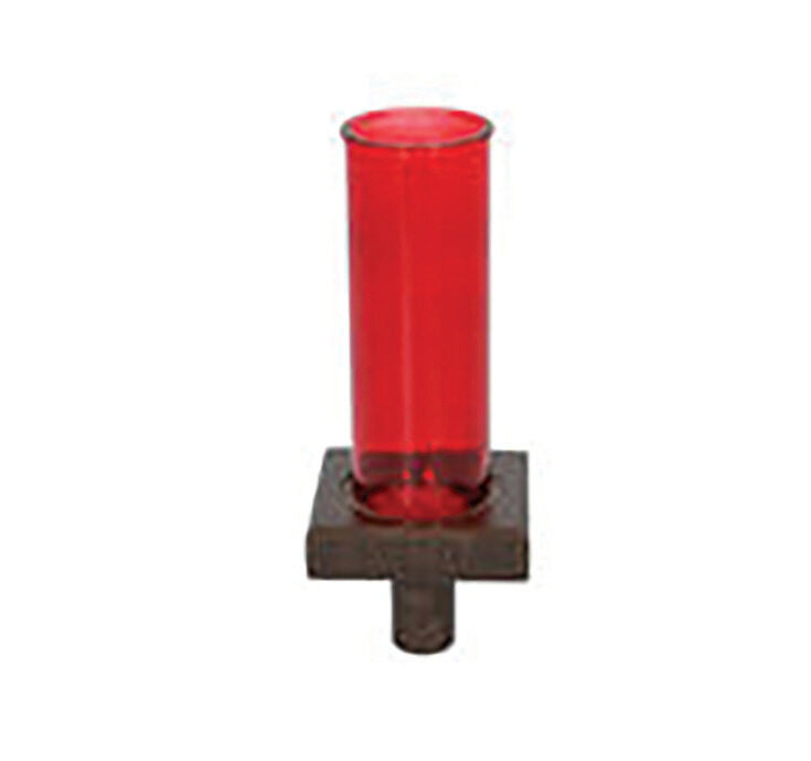 Ruby Red Glass Candle Holder, furniture in 