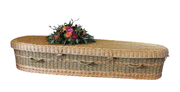 Seagrass Casket, casket, Seagrass