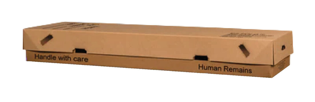 Strongbox Immediate Cremation Container, cremation container in Fibreboard