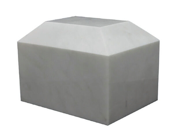 Summit Antique White Marble Box Urn, urn in Marble