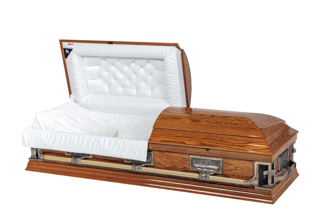 Testament, casket in Oak