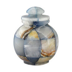 Triumph Onyx Blue Marble Urn - Keepsake, urn, Marble