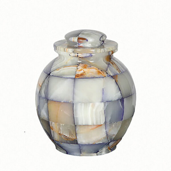 Triumph Onyx Blue Marble Urn, urn, Marble