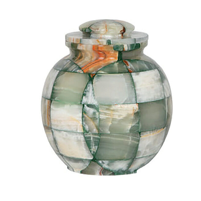 Triumph Onyx Green Marble Urn, urn in Marble
