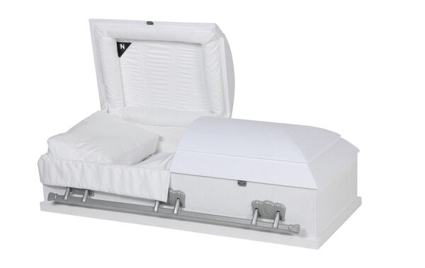 White Lambskin - 5', casket, 